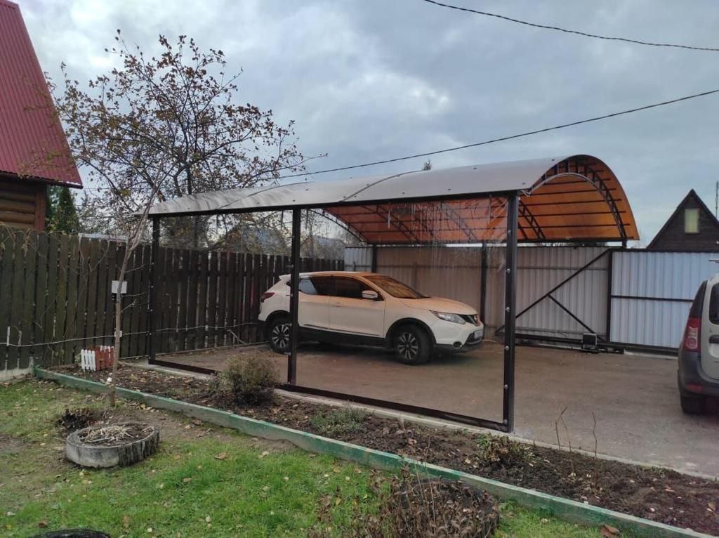 Прозрачные шторы ПВХ для навеса под автомобиль в Лебедяни